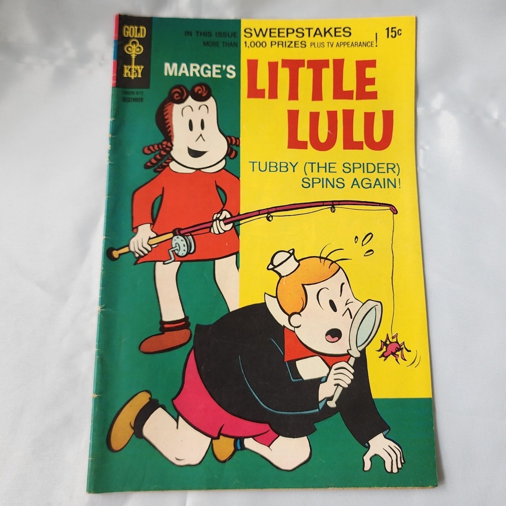 Marge's Little Lulu Comic Book Gold Key December 1967 Silver Age B&B Classic Art